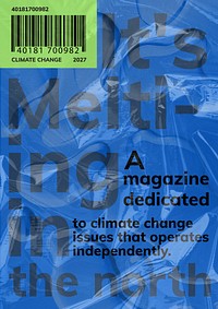 Environment magazine poster template