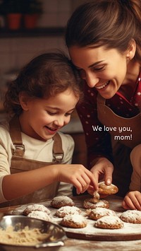 Mother's day quote mobile wallpaper template