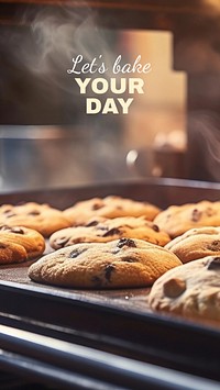 Baking quote mobile wallpaper template