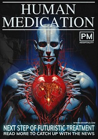Human medication poster template