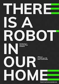 Robot article poster template