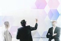 Business people brainstorming HD wallpaper