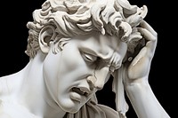 Greek sculpture david crying wedding female person.
