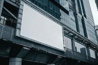 Billboard mockup building architecture electronics.