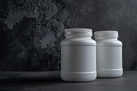 Protein jars mockup beverage bottle shaker.