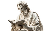 Greek sculpture jesus reading a book person statue human.