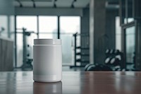 Protein jar mockup indoors cup mug.