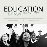 Education campaign Instagram post template