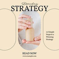 Branding strategy Instagram post template