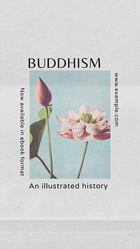 Buddhism history  Instagram story template