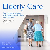 Elderly care Instagram post template