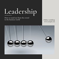 Leadership workshop Instagram post template