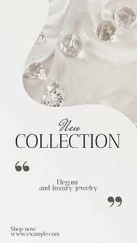 New jewelry collection  Instagram story template