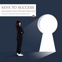 Success keys Instagram post template