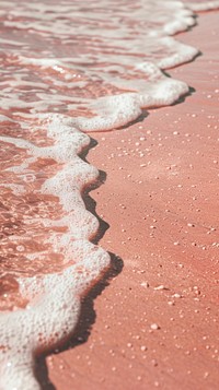 Pink sand beach wallpaper shoreline outdoors nature.