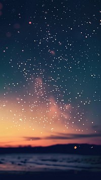 Wallpaper of stars shoreline outdoors horizon.
