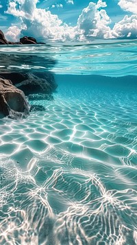 Beach wallpaper background underwater sea outdoors.