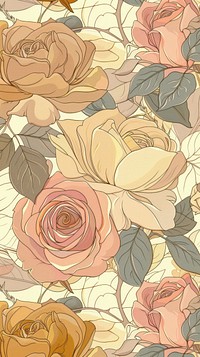 Wallpaper of roses art graphics pattern.
