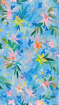 Floral pattern graphics painting art.