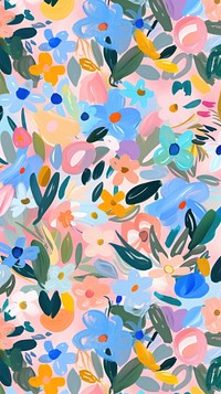 Floral pattern graphics painting art.