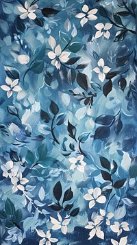 Floral pattern graphics painting outdoors.