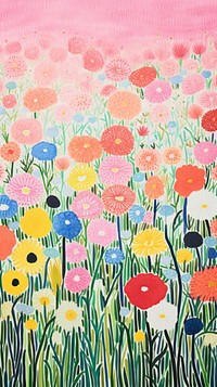 Flower field asteraceae painting blossom.