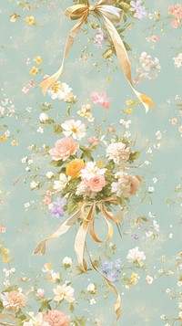 Flowers wallpaper graphics painting pattern.