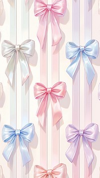 Pastel soft pink coquette bow ribbon background tied with ribbon.