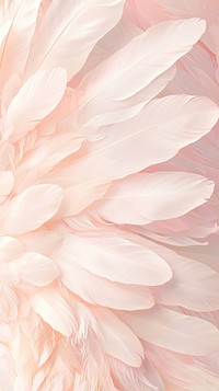 Feathers wallpaper flamingo blossom dahlia.