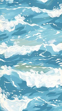Sea wave pattern sea waves painting outdoors.