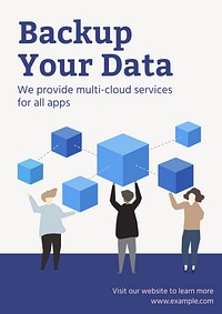 Backup your data   poster template