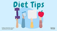 Diet tips  blog banner template