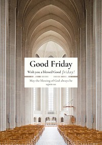 Good Friday poster template  