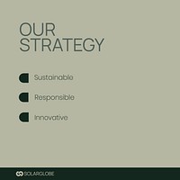 Company's strategy Instagram post template