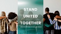 Stand together YouTube thumbnail template