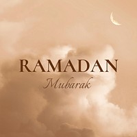 Ramadan Mubarak Instagram post template,  Islamic design