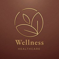 Wellness healthcare logo template   design