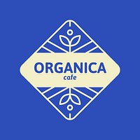 Organic cafe  logo minimal botanical  design