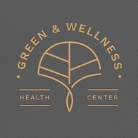 Wellness center logo template   design