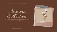 Autumn collection blog banner template & design