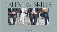 Talent & skills blog banner template