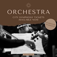 Orchestra Instagram post template social media design