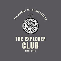 Explorer club  logo template   design