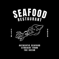 Seafood restaurant  logo template   design