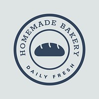 Homemade bakery logo business template  