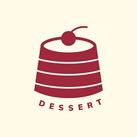 Dessert cafe logo business template  