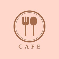 Cafe logo business template  