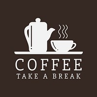 Coffee break logo business template  