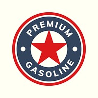 Gas station logo business template  