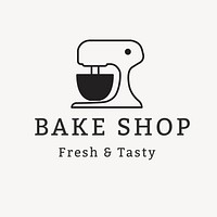 Bakery shop logo template cute   
